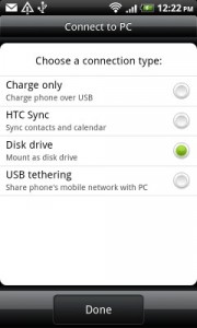 Billeder fra HTC til PC